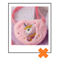 Crossbody tasje unicorn hart